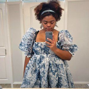 Selkie Louie Toile Puff Dress